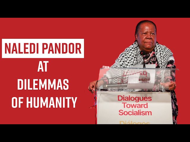 South African Minister Naledi Pandor speaks on international solidarity and a new world order