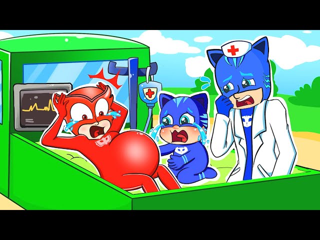 Mom Give Birth on a Truck! Owlette is Pregnant | Catboy's Life Story |  PJ MASKS 2D Animation