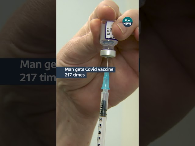 A man from Germany has been vaccinated against Covid-19 217 times  #itvnews #health