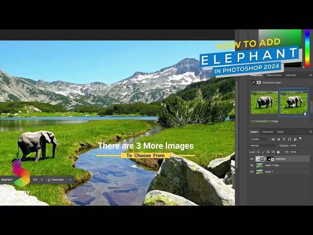 🐘✨ Discover the Magic of AI in Photoshop 2024: Create Realistic Elephants and More! 🖌️🤖