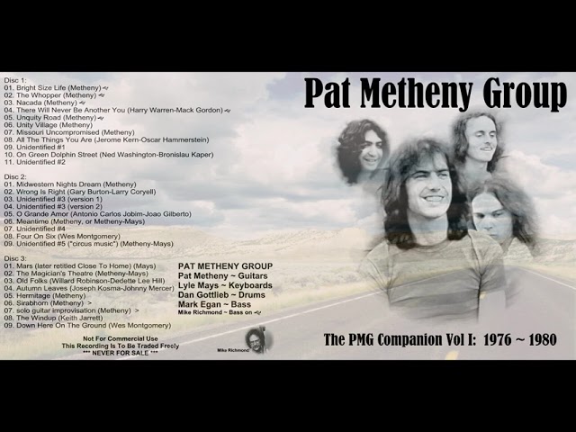Pat Metheny Group - The PMG Companion, Vol. 1: 1976-1980