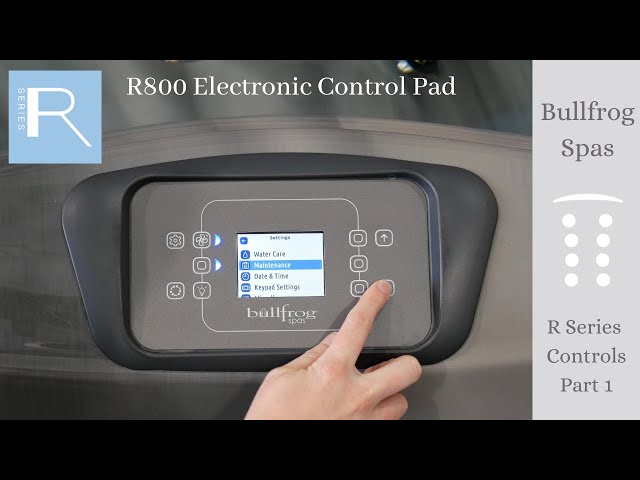 R Series Top side Controls- R800 Electronic Control Pad- Layout