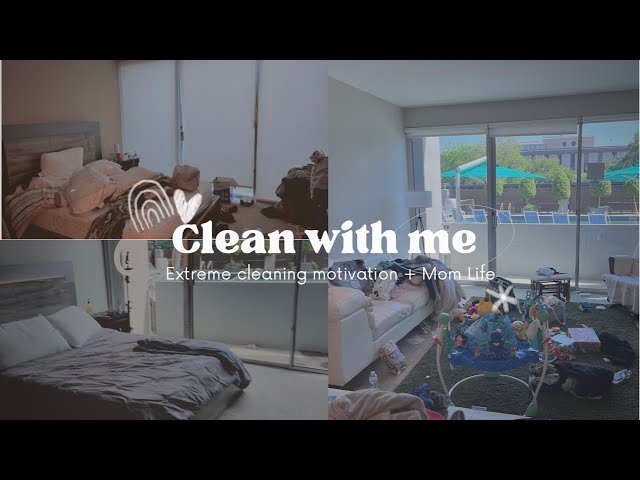 CLEAN MY LUXURY APARTMENT WITH ME + VLOG + MOM LIFE *Extreme Cleaning Motivation *