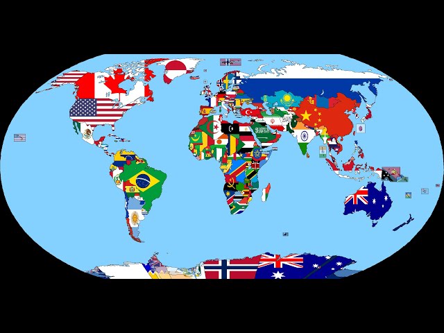 World Flag Map Speedart (paint.net)