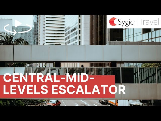 360 video: Central-Mid-Levels Escalator at Stanley Street, Hong Kong, China