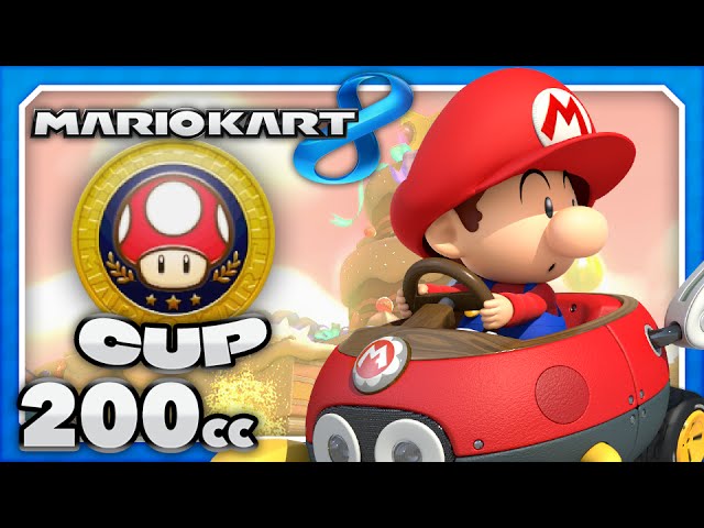 Mario Kart 8 - Mushroom Cup 200cc (3 Stars)