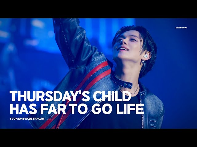 [4K] 240615 2024 위버스콘 페스티벌 투모로우바이투게더 TXT -  Thursday's Child Has Far To Go Life 연준 직캠 YEONJUN FANCAM