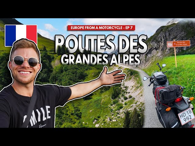 Solo Riding La Route Des Grandes Alpes - TOUR DE FRANCE ROUTE - Europe Touring Ep. 7