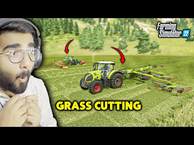 Cutting Grass & Making Lot Of Bales | Farming Simulator 22 Hindi Gameplay