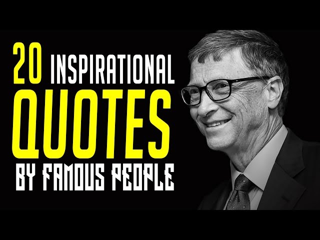 20 Famous QUOTES by Famous People!!!! | INSPIRATIONAL QUOTES | Must Watch