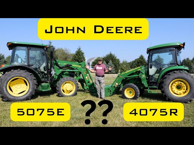 John Deere 5075E vs. 4075R Practical Comparison AND TIM'S OPINION! BEST COMPACT TRACTOR?