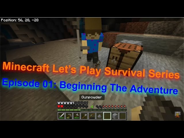 Minecraft Survival Let's Play | Episode 1: Beginning The Adventure (Read Description)