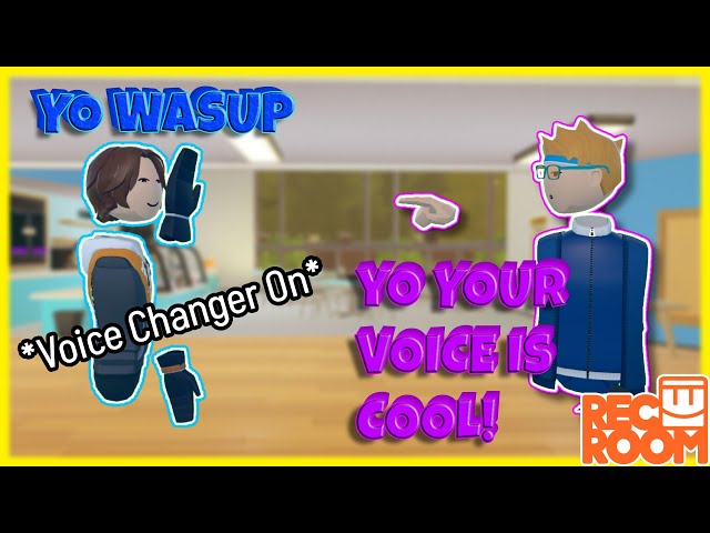 PRANKING A REC ROOM PLAYERS WITH MY VOICE CHANGER MIC (3 DIFFERENT VOICE CHANGERS)