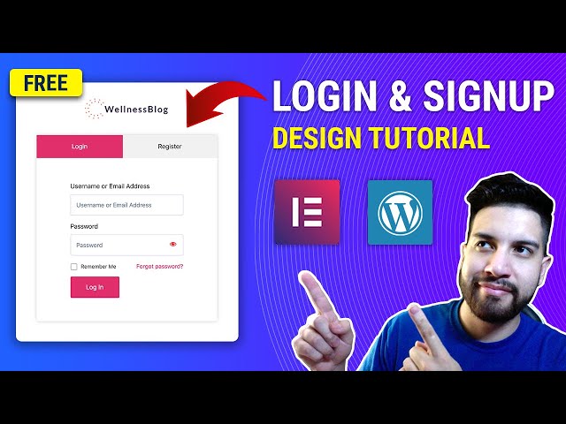 How To Create A Login & Signup Form Using Elementor For Free