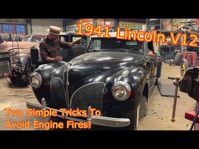 How to Keep Your Car From BURNING To The Ground! 1941 Lincoln Continental V12 Fuel & Wiring Restore!
