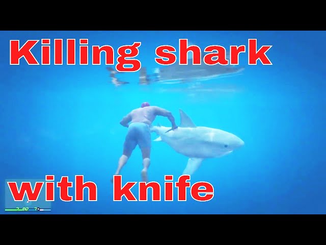 How to kill sharks in GTA 5. Shark Hunting. Michael, Trevor and Franklin vs Shark. Episode 3