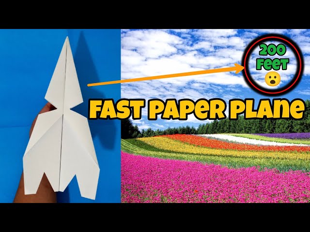 How To Make Paper Airplane That Flies Far | Paper Origami
