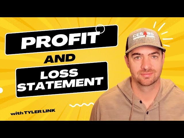 Profit and Loss Statement for Contractors! Know Your Accounting for MAXIMUM Profit!