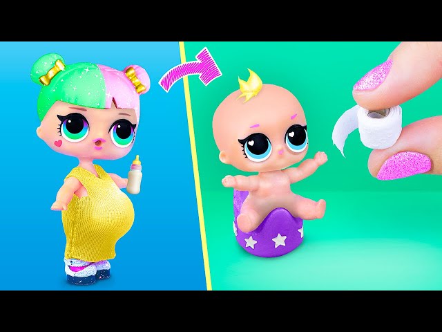 10 DIY Baby Doll Hacks and Crafts / Miniature Baby, Toilet Paper, Stroller and More!