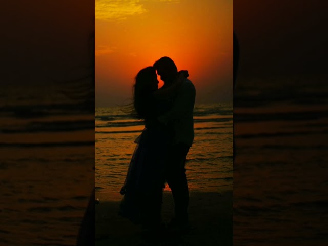 Pre wedding shoot 📸 Beach Life #shorts #youtubeshorts #sunset #couple #traveller #mumbai #prewedding
