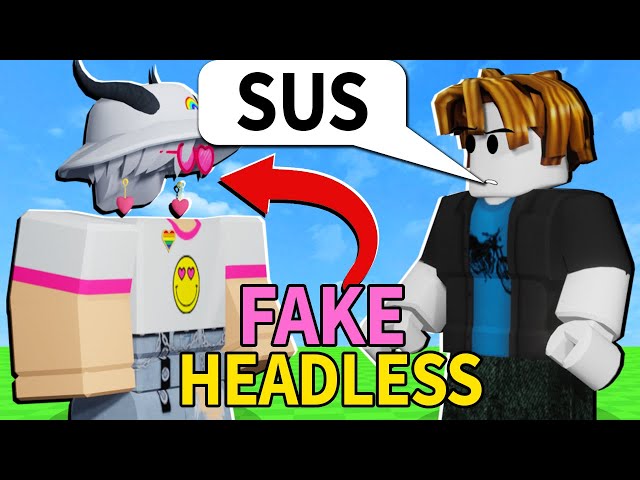 Tricking people into thinking I have roblox headless