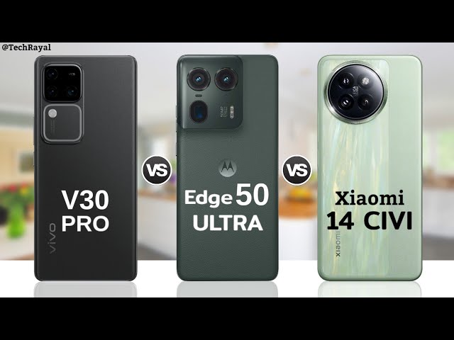 Vivo V30 Pro vs Moto Edge 50 Ultra vs Xiaomi 14 Civi || Full Comparison