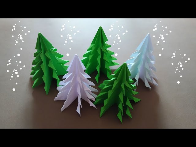 Χριστουγεννιάτικο Δέντρο από χαρτί / 3D Paper Christmas Tree // Pargie