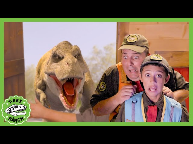 Raptor invades Park Rangers Home 🦖 T-Rex Ranch Dinosaur Videos