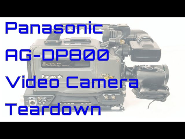 EW0017 - Panasonic AG DP800 SVHS Video Camera Teardown