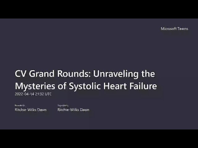 Unraveling the Mysteries of Systolic Heart Failure