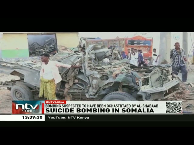 Suicide bomber kills 13 people and wounded dozens more in central Somalia
