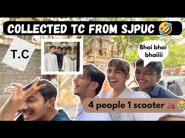FINNALY T.C HATH AAHI GAYE 😂|| “NO MORE BLACKMAIL FROM TEACHER😁”| #bangalorecolleges #akashskyvlogs￼