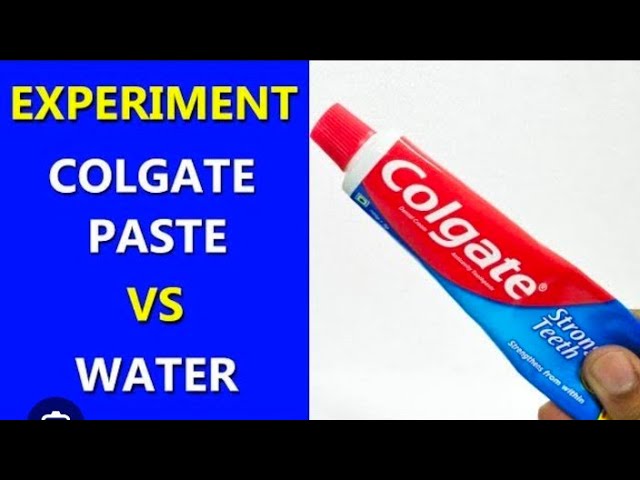 Colgate vs cold water mixed ।। देखते हैं दोनो को मिलाने पर क्या होता हैं। Ratan gurjar Patel ।।
