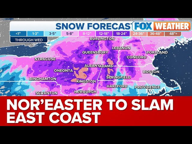 Powerful Nor'easter Ramps Up, Snow Becoming More Widespread