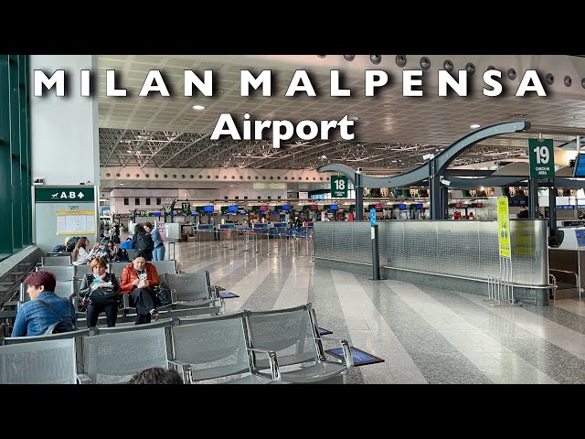 Arrival and Departure of Malpensa Airport Terminal 1 & 2 | Malpensa Airport Walking Tour | Milan🇮🇹