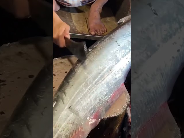Chef Cut Fish Cooking  #fishcooking #fishcuttingknife #fishcutting #fishing  #fishcuting #satisfying