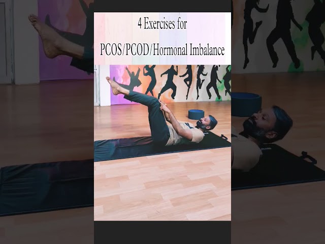 4 Exercises for PCOS/PCOD/Infertility/Hormonal Imbalance #pcosproblems #shorts