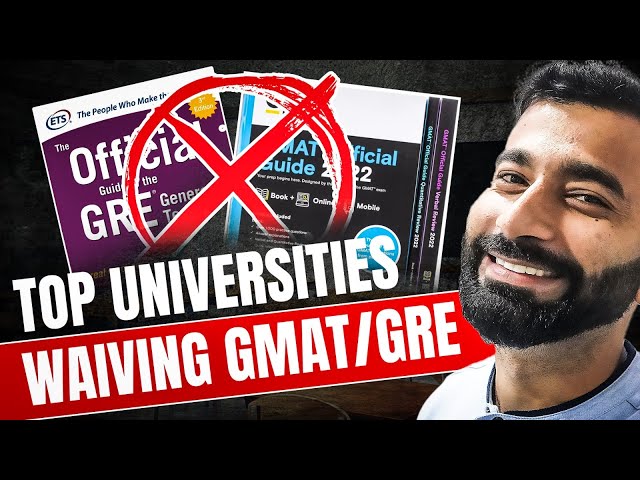 Universities Waiving GRE/GMAT for Fall 2025 | Study Abroad Without GMAT & GRE |