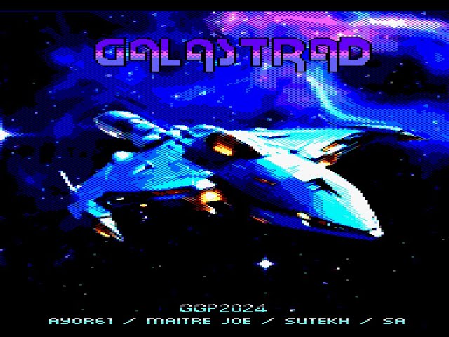 GALASTRAD [ Amstrad CPC 464 / 6128 ] Preview Final Version shown @AC2024 (13&14 April 2024, Meaux)