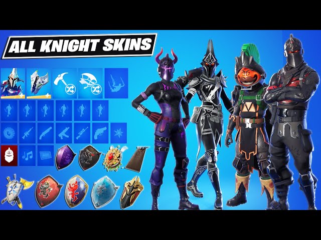 All Knight Skins Item Shop & Locker Showcase! Fortnite