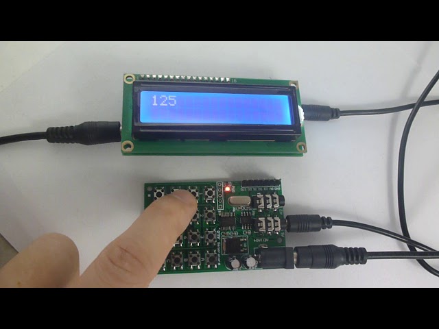 AE11A04 +CE037 DTMF Generators Demo 2 Keypad DTMF Generator Audio Encoder Decoder LCD Display MT8870