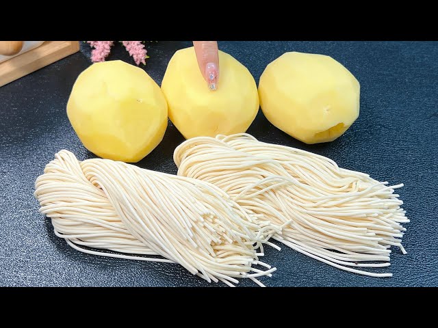 Potatoes and noodles are so delicious to make,No need to stew, no need to steam,