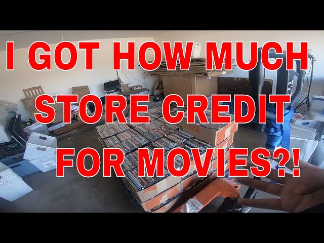 Trading 1120 DVD Movies to a Store - How Much Store Credit will i get?
