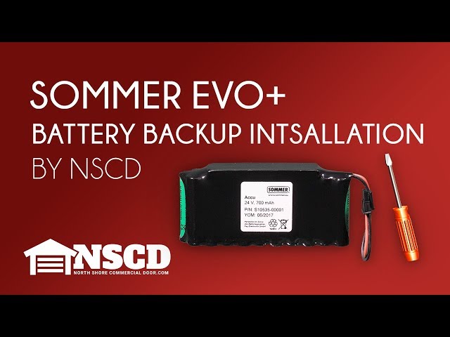 Sommer EVO+ ACCU Battery Backup Installation