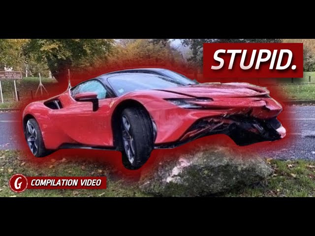 Ferrari SF90 Hypercar Crash Compilation💲 Every Ferrari Hypercar Fail Video | #GManClips