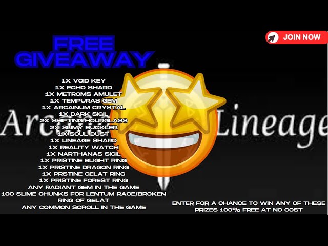 GIVEAWAY TIME ENTER NOW!!! [Arcane Lineage]