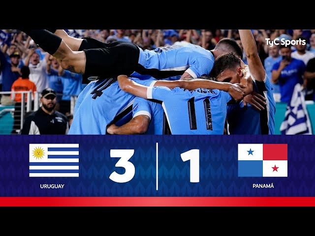 Uruguay 3-1 Panamá | Copa América 2024 | La selección de Bielsa arrancó con el pie derecho