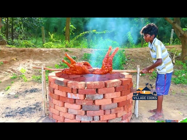 Awesome Full Goat Tandoor In VILLAGE Cooks
