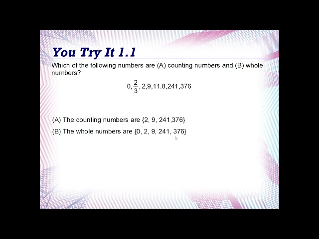 PreAlgebra You Try It Video 1