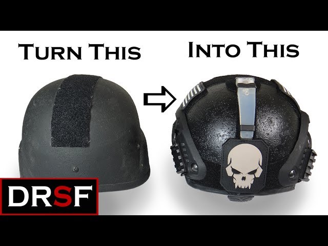 PASGT to HIGH-CUT HELMET (FAST) Completed DIY MOD